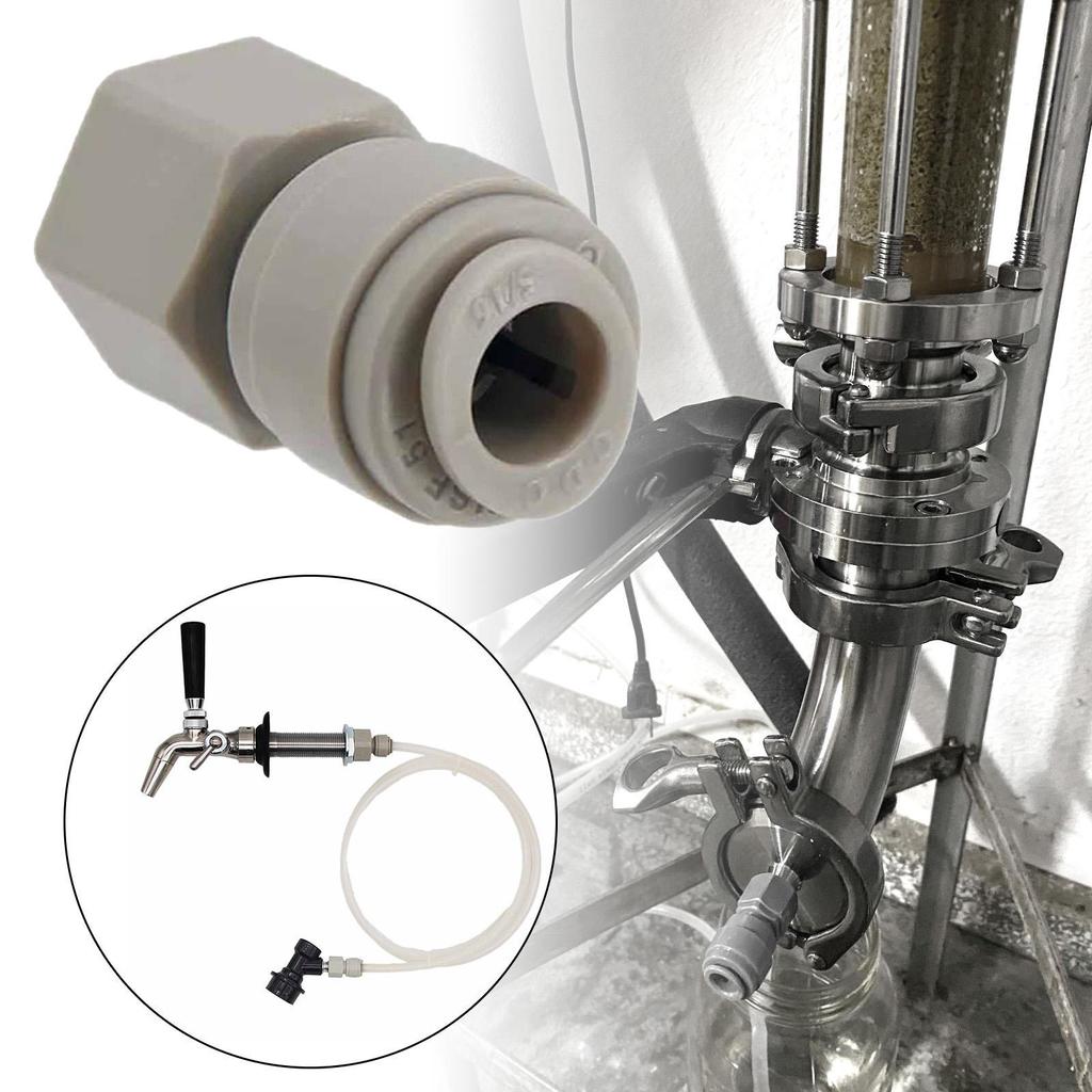 Beer Push In Fitting Joint Quick Connection Brew Accessories Leakproof