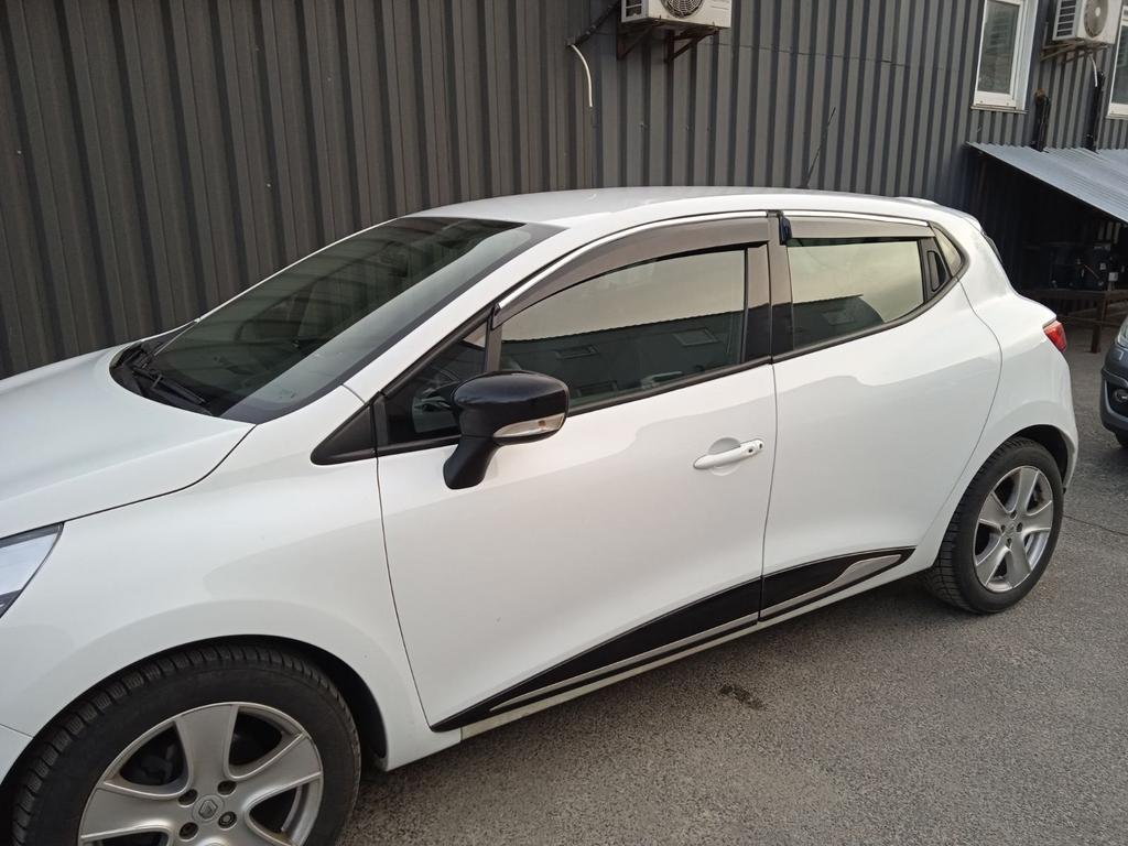

Ветровики с хромом (4 шт, Sunplex Chrome) для Renault Clio V 2019-2024гг