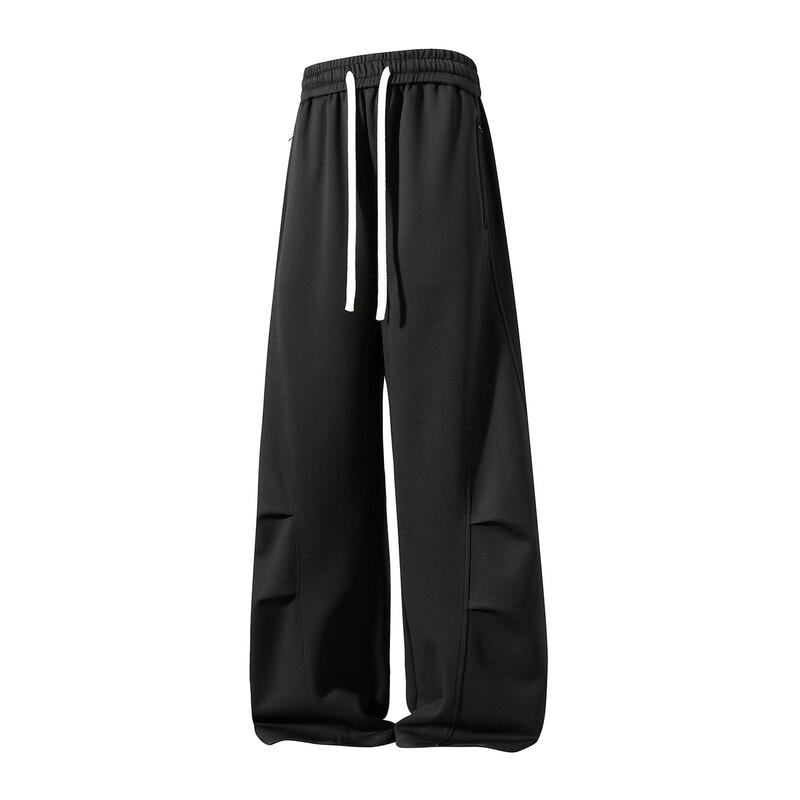 Pantaloni Cargo Paracadute a Gamba Larga Pieghettati da Uomo WRPCE