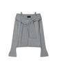 Ledeoli Soft Muffler Off-Shoulder Knit [Melange]
