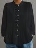 Spring and Summer New Women's Casual Long-sleeved Pleated Shirt Europe and America