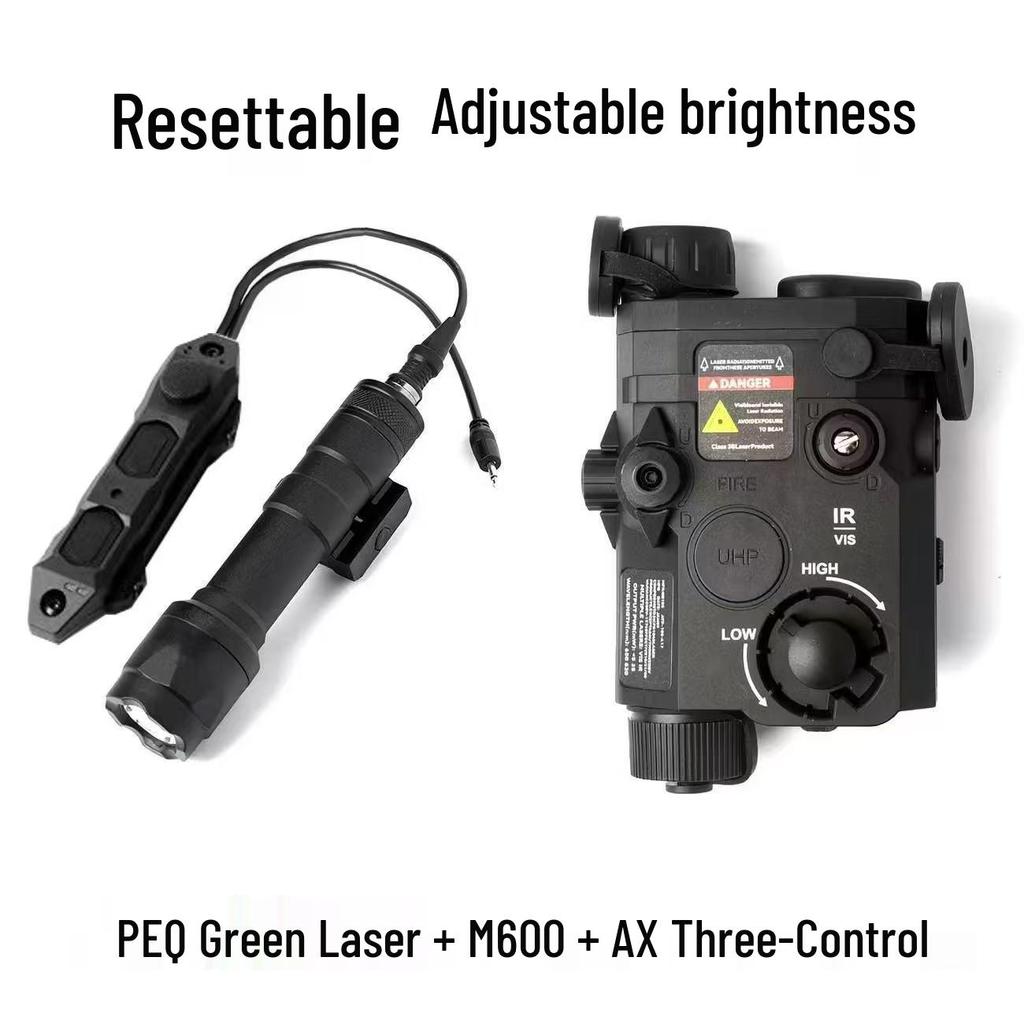 PEQ Adjustable Brightness Tactical Laser Box Lamp for Toy Guns (20MM Universal Fit)