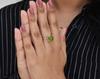 Solid 925 Sterling Silver Raw Peridot Prong Setting Handmade Designer Wedding Engagement Gift Ring