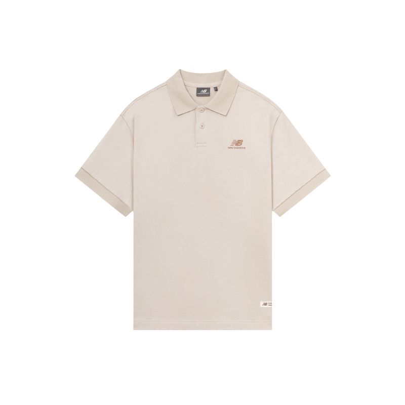 New Balance Polo Shirt Men s Beige 5FD24023-LBE XL/180