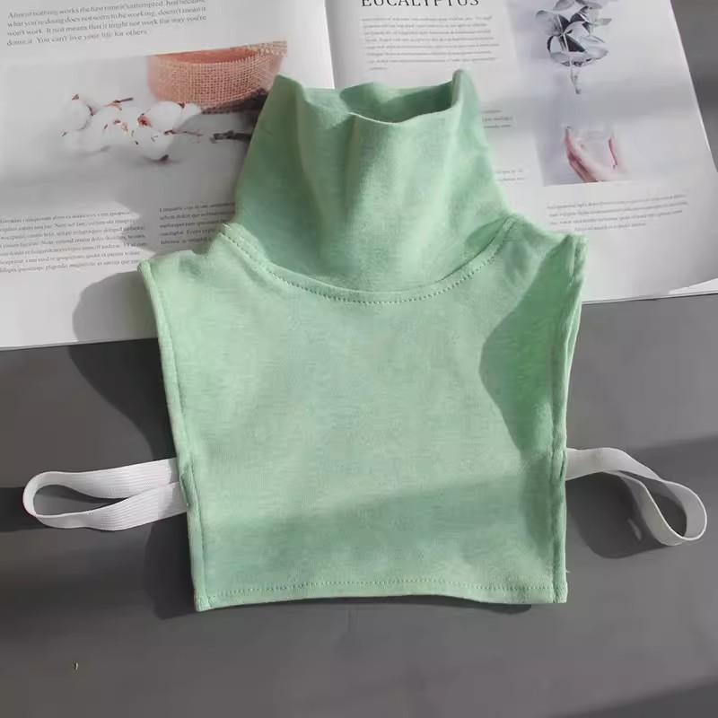 Fashion Turtleneck Fake Collar Shirt Women Warm False Collar Woman Adult Cotton Detachable Collar Choker Removable Half Shirt