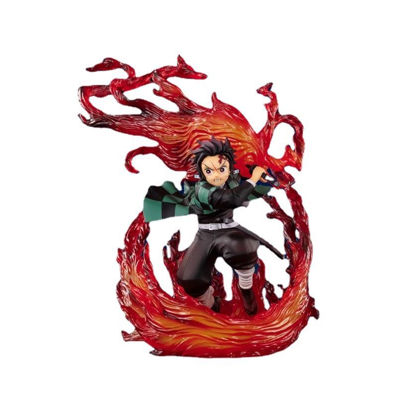 Anime Kimetsu No Yaiba Anime Figure Figuarts Zero Tanjiro Kamado Hinokami Kagura Action Figure Demon Slayer Figurine Model Gifts