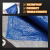 Heavy Duty Waterproof Tarpaulin Large Multipurpose Cover UV Resistant Thick Poly Tarps for Outdoor Camping Tent Pool Rain Cover