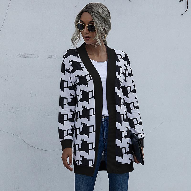 

Женская куртка с открытой передней частью, женская осенняя повседневная кардиган с длинным рукавом, верхняя одежда S