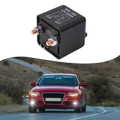 12V Autobatterie-Relaisschalter, 4-polig, über 200 A, Doppelbatterie-Trennrelais, Start-Ein/Aus-Schalter, Auto-Netzschalter, Trennrelaisschalter