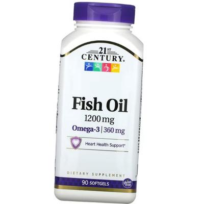 Fish Oil, Heart Omega 3, Fish Oil 1200, 90gelcaps (67440006)