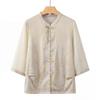 Yu Zhaolin Women's New Chinese Style Embroidered Summer Shirt