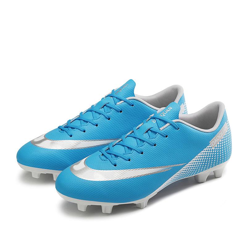 Large size football shoes men's high-top teenage students game training shoes artificial grass long broken nail sports shoes