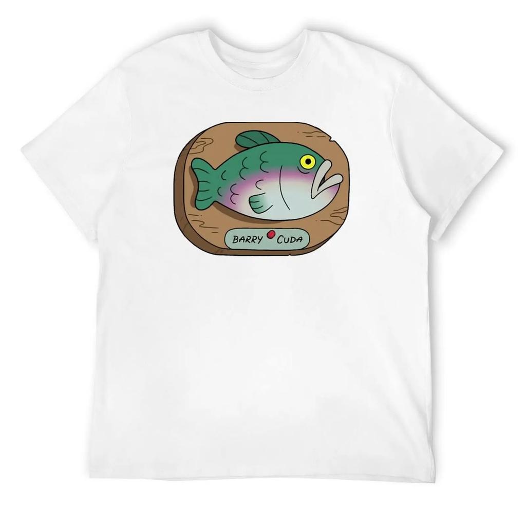 Barry Cuda Big City Greens Rural Style T-Shirt Kawaii Clothes Quick-Drying Heavyweights Plain T Shirts Men