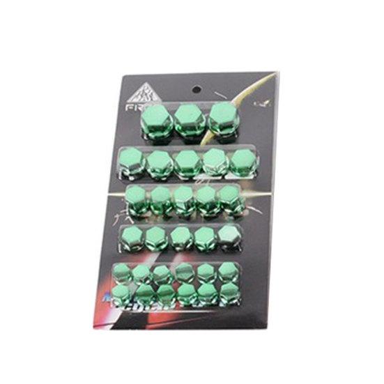 30Pcs Motorcycle Scooter Screw Nut Bolt Caps Cover Decor Motorbike Ornament