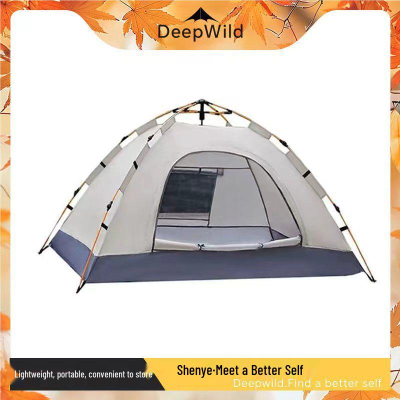 Quick-Opening Portable Double Camping Tent: Sun Protection & Rainproof