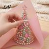 Zero-based Beading Material Kit DIY Christmas Tree for Adults Beginners Handmade 3D Ornament with Full Miniature Forest Desktop Display Tools