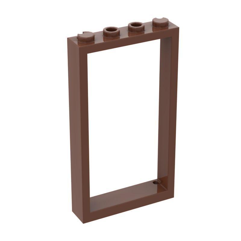 10 Peças 60596 30179 Moldura de Porta 1x4x6 Kit de Blocos de Construção Com 2 Furos Peças de Tijolos Quebra-Cabeça Ideia Brinquedos Presente de Aniversário de Criança Natal