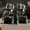 Durable Resin Skeleton Craft Vintage Robot Statue, Industrial Mechanical Figurine, Cool Desktop Atmosphere Ornament Gothic Desk Decor for Office