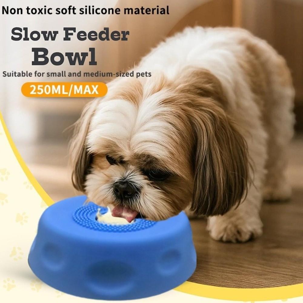 Rolling Ball Dog Licking Bowl Food-Grade Silicone Liquid Slow Dog Bowls  Pets Training