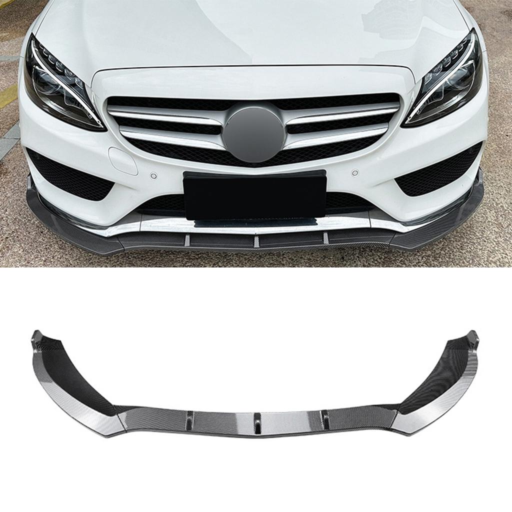 Front Bumper Lip Spoiler Splitter For Mercedes-Benz C-Class W205 C180 C200 C260 AMG 2015-2018 Diffuser Body Kits