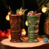 Hawaiianische Cocktailbecher Kreativer Stil Keramiktasse Biergetränk Tiki-Tasse Weinglas Barwerkzeuge Hausbar Party Trinkgeschirr Becher
