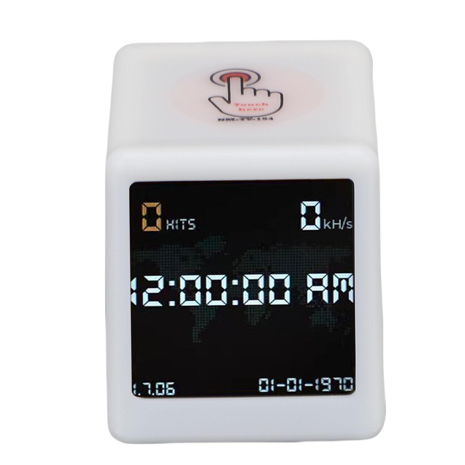 

Bitcoin Lottery Miner Digital Clock WiFi 1060kHCelsiuss Hash Rate Lottery Miner with Weather Temperature Humidity Display