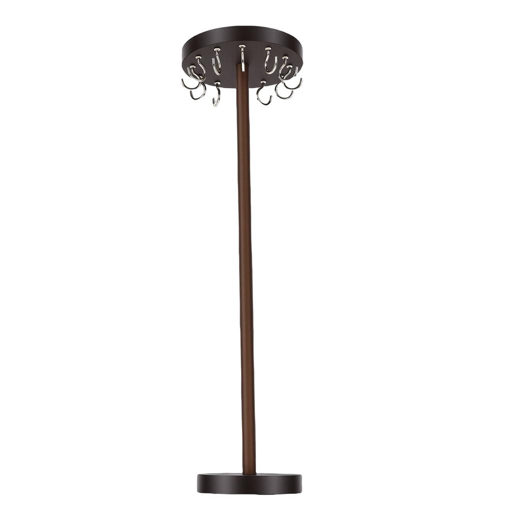 Necklace Organizer Rack Solid Wood Display Storage Desktop Jewelry Holder Stand Hanging Prop with Hook