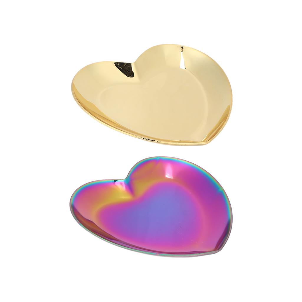 Placa de exibição de Nail Art em aço inoxidável em forma de coração, maquiagem cosmética, dicas de manicure, paleta de mistura de cores