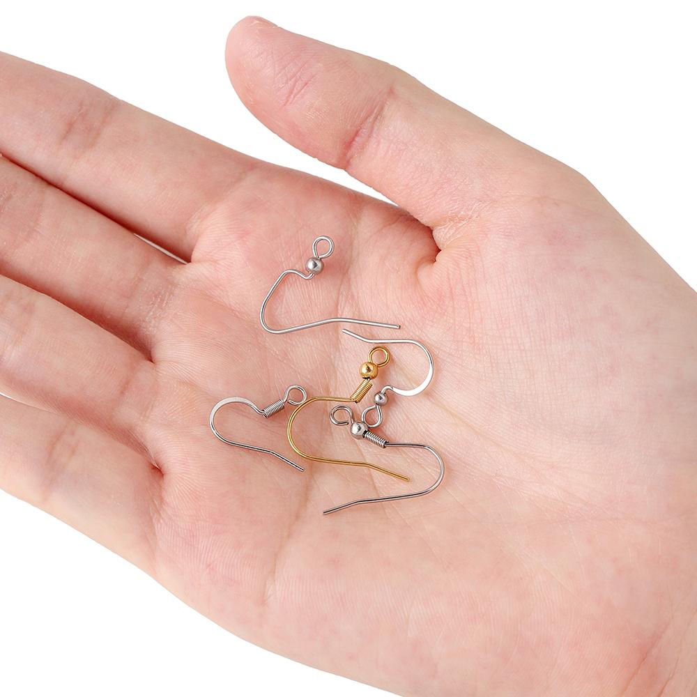 150Pcs/Set Stainless Steel Earring Hook Ear Wire with Silicone Earplugs Kit for DIY Earrings Jewelry Findings Making Accessories