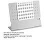 Perpetual Calendar Ultra-Light 1.4oz Aluminum Alloy Manual Adjustable Monthly Desk Calendar