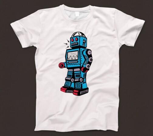 

26 Retro Robot T Shirt 802 Machine Android 80s Bot Sci-Fi AI Omnibot Verbot Gemini Unisex T-Shirt M