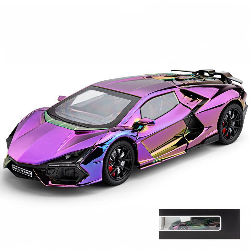 1/24 Scale Spray Lamborghini Revuelto Supercar Alloy Diecasts Model Car Children's Toy Car Miniauto Mini GT Mother Kids Collectibles