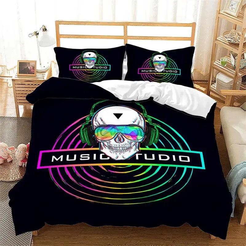 Death Butterfly Gothic Skull Duvet Cover Set Butterflies Skeleton Halloween Bedding Sets Ombre Hippie Comforter Cover King Size