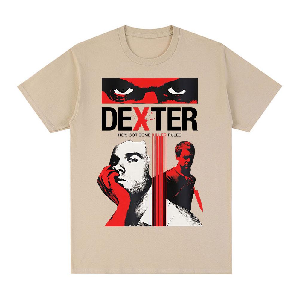 

TV Play Dexter Morgan Eyes T-shirts Men Women Clothing Casual Cotton Short Sleeves Oversized T Shirts Fashion Hip Hop Tee Shirt 4XL
