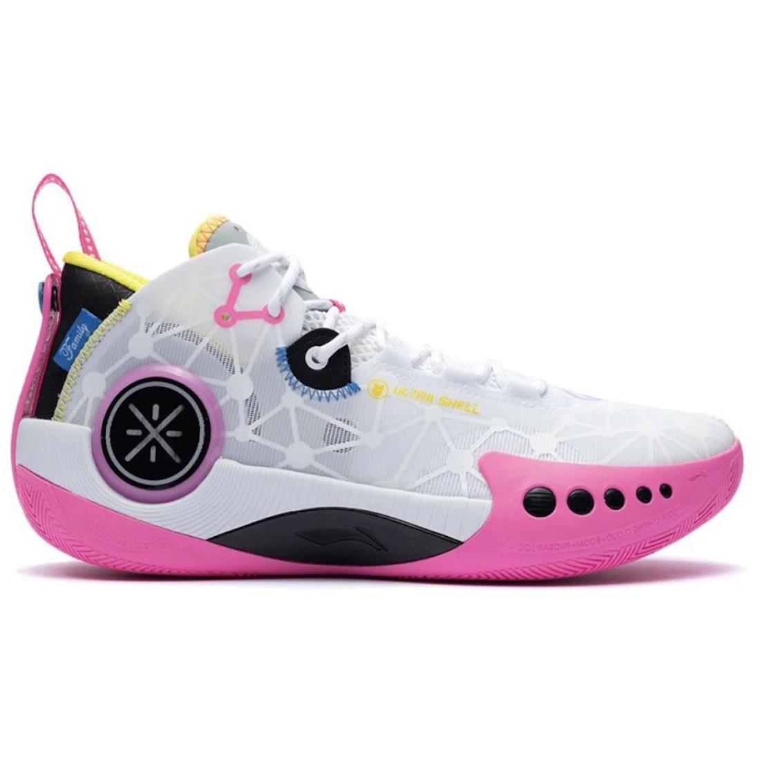 

Кроссовки Li-Ning Wade Shadow 3 для игры на площадке, бело-розовые(ABPR049-4) 43