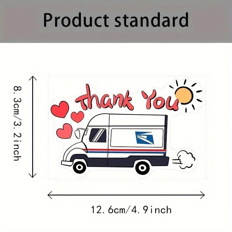 

Postal Mailman Sticker for Thank You,Waterproof Vinyl Decal for Mailbox, Motorcycle,Car to Show Appreciation to Delivery Courier