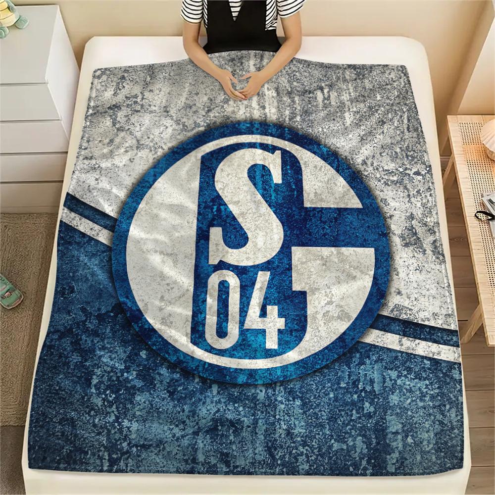 

FC Schalke 04 Print Flannel Blanket, High quality Comfortable for All Seasons, Home Decor, Warmth and Comfort 150cm x 200cm