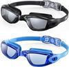 Custom HD Anti-Pinch Swim Cap & Foldable Goggles Set with Nose Clip & Earplugs