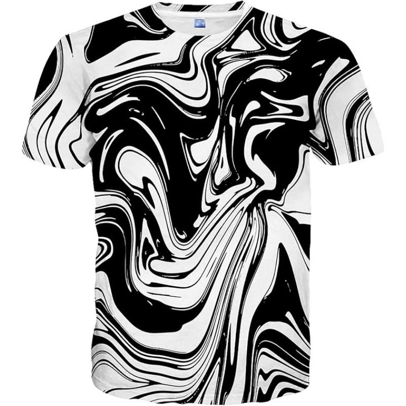Casual Design 3D Printed Short Sleeve Men T Shirts Tees Summer 3D Digital Printed Men's Clothing Wear Fashion
