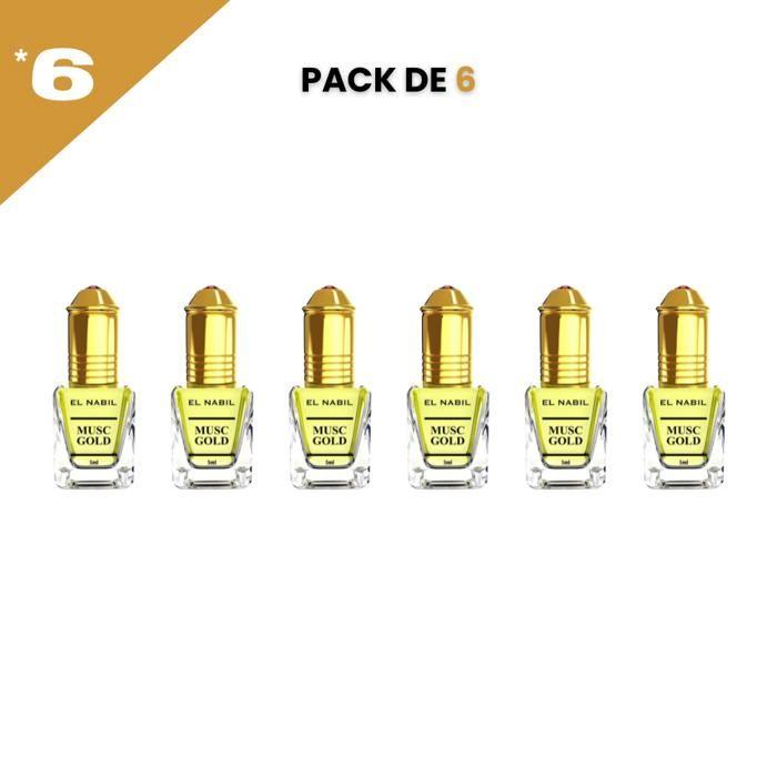 El Nabil Musc Gold Parfum Concentré Sans Alcool 6*5ml