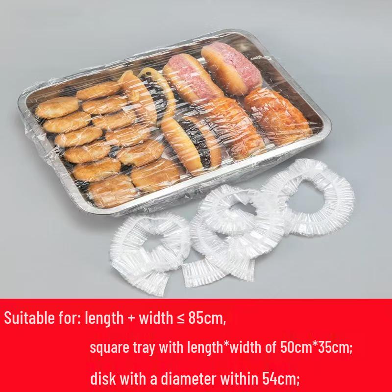 Large Transparent Fresh-Keeping Cling Film Set for Trays, Bowls, and Baking Pans