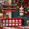 Wooden Carousel Figurine Christmas Tree Decoration Ornaments Wooden Small Train Shop Windows Display Festival Christmas Gifts 7