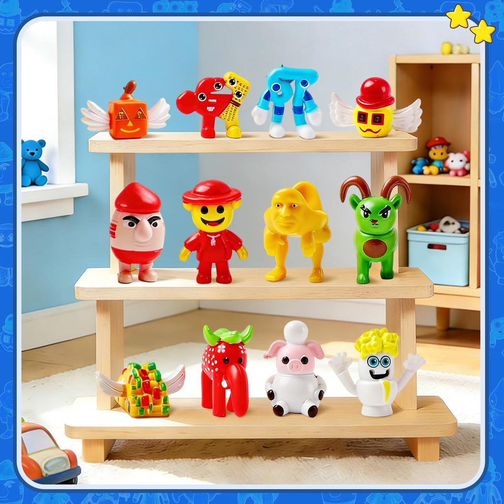 HOMANY Italian Brainrot Figures Set with Storage Box Steal a Brainrot Action Figures Los Tralareritos Series Collectible Fan Gift Steal a Brainrot
