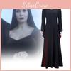 Wednesday Addams Cosplay Costume For Halloween Stage Performance With Elastane For Adults