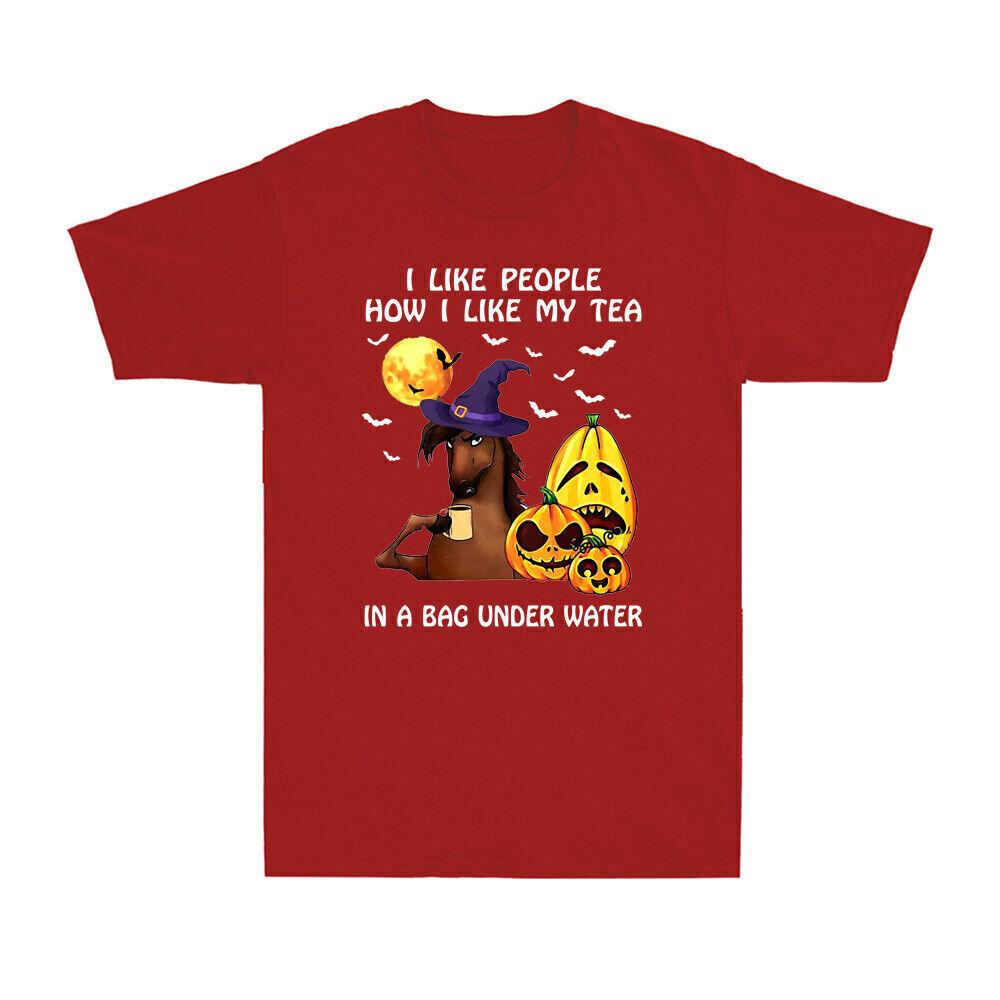 Witch Horse I Like People How I Like My Tea In A Bag Underwater Men s T-Shirt S