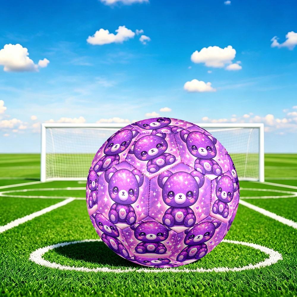 1pc Galactic Bear Size 5 Soccer Ball Professional Match Training Football Indoor &Outdoor Sports Ball Lightweight Durable C65105