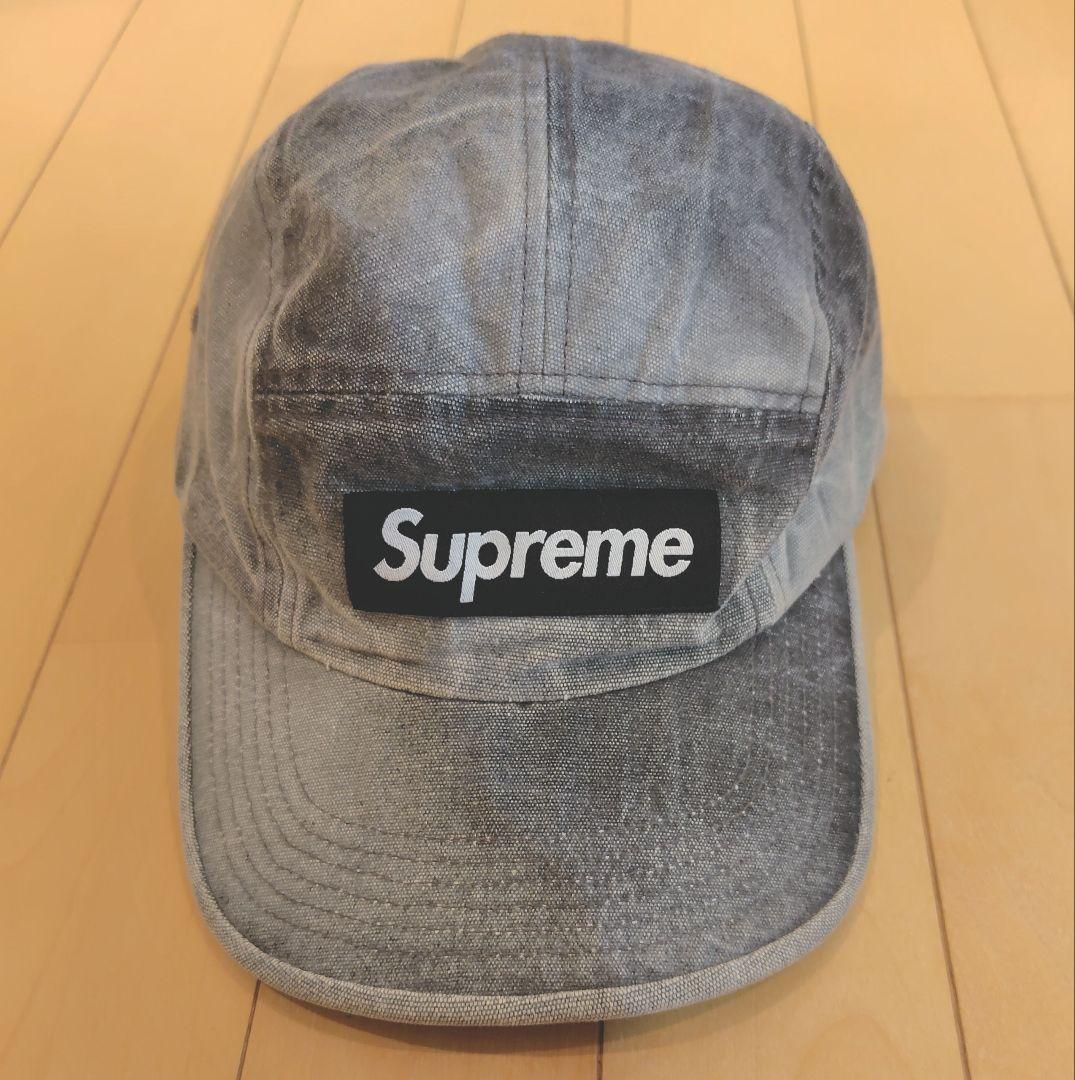 

[USED] SUPREME 24SS Coated Denim Camp Cap Hat