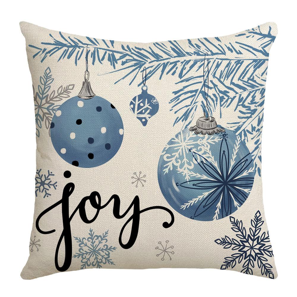 

Cartoon New Winter Series Pillowcase Nordic Simple Snowman Sofa Living Room Bedroom Pillowcase 45 * 45Cm (without core)