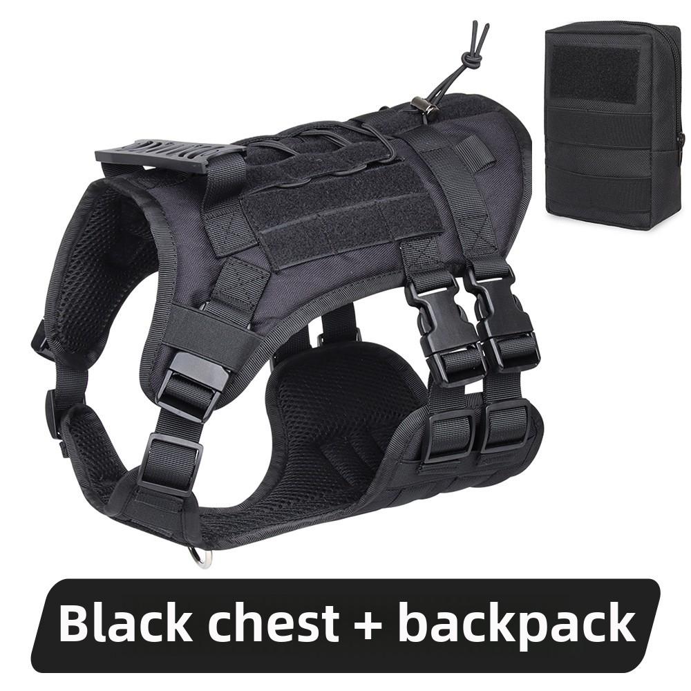Large Dog Tactical Chest Strap Outdoor Waterproof Explosion-proof Traction Rope Chest Strap Medium and Large Working Dog Vest