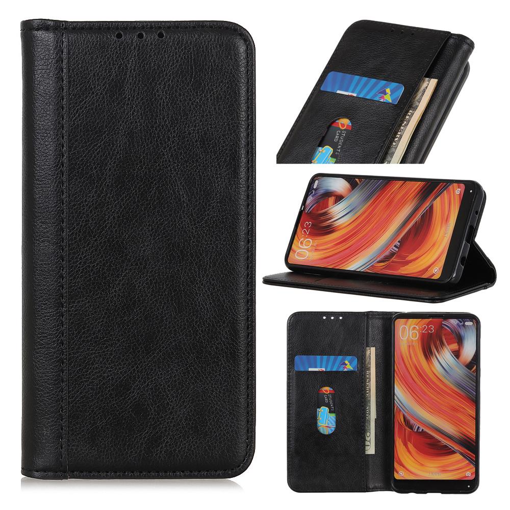 For Xiaomi Poco C75 4G/Redmi 14R 5G/14C 4G Stand Case Split Leather Litchi Texture Wallet Phone Cover